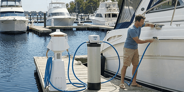 Benefits of Using a Portable Water Softener at the Marina or Campsite