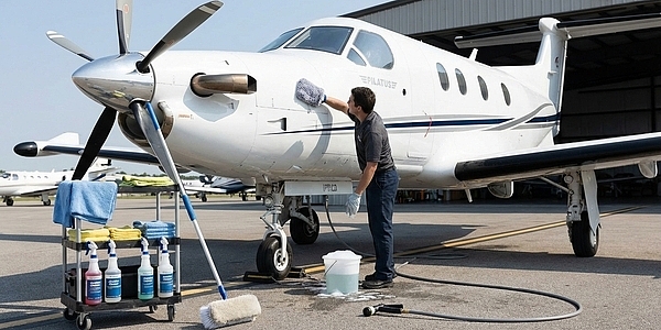 The Right Way to Wash a Plane Without Damaging Its Surface