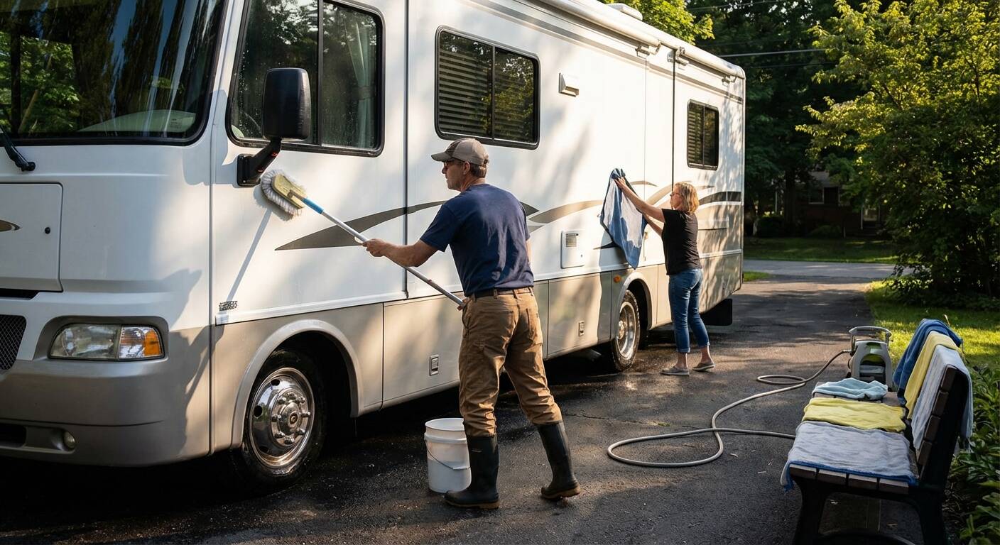 How to Wash Your RV Without Leaving Water Spots