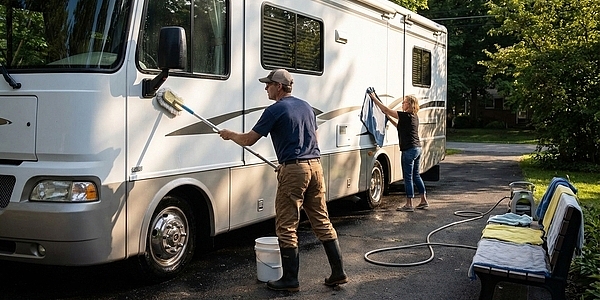 How to Wash Your RV Without Leaving Water Spots