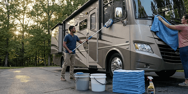 How to Wash Your RV Without Leaving Water Spots