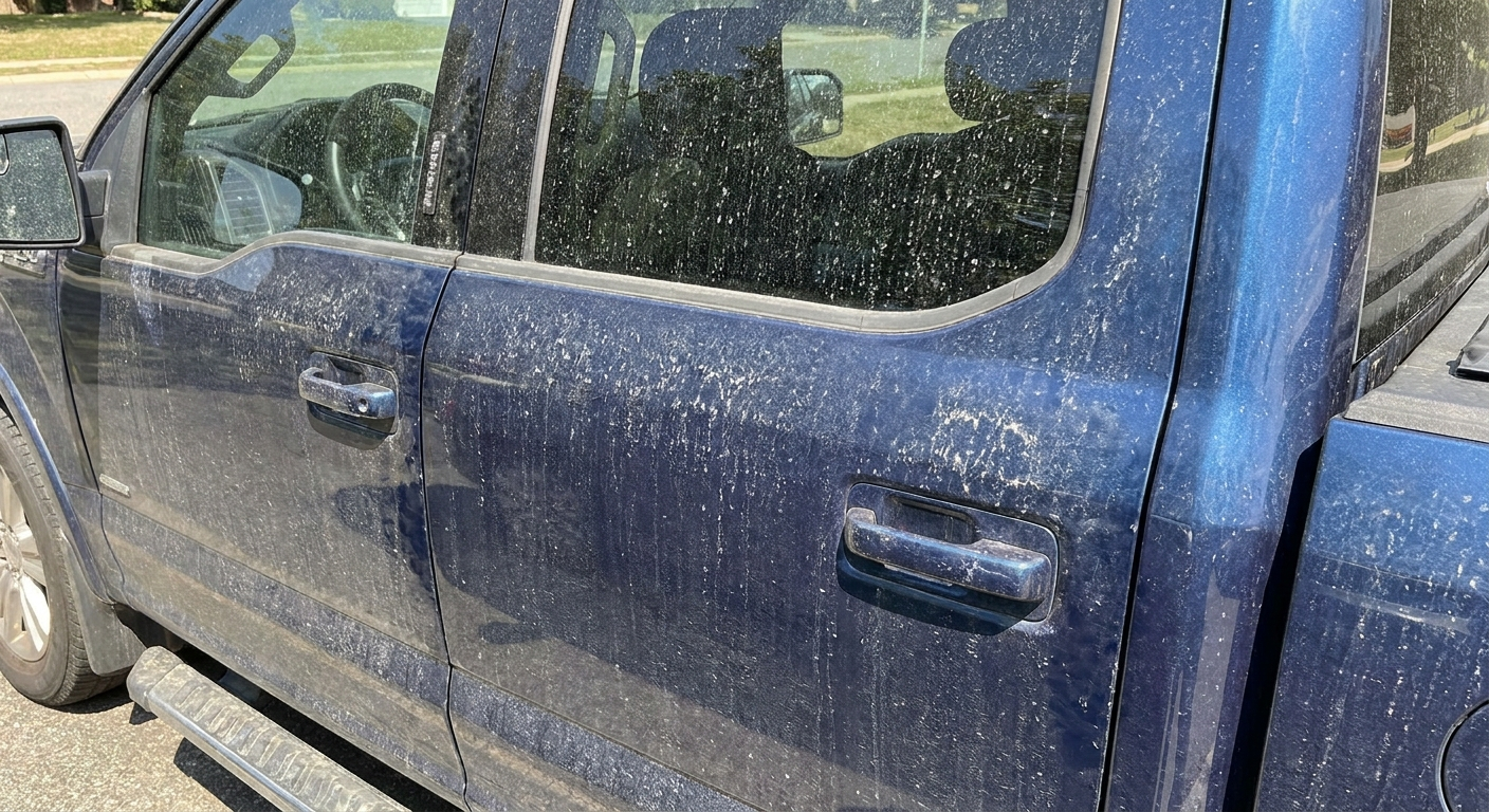 Do Mineral Deposits on Your Truck Make Washing Harder?